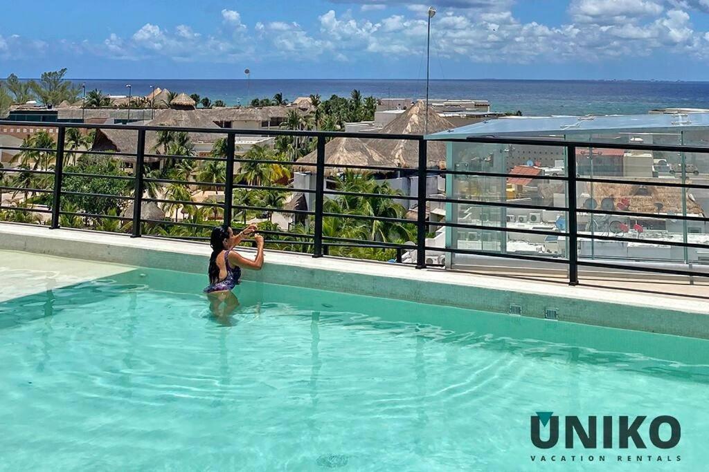 1 Block To The Beach 2Br 6Pax Rooftop Pool King Bed Playa del Carmen Exterior foto