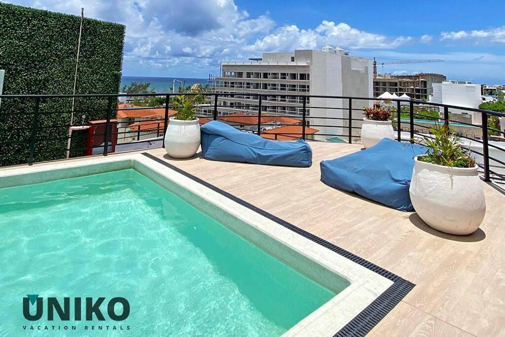 1 Block To The Beach 2Br 6Pax Rooftop Pool King Bed Playa del Carmen Exterior foto