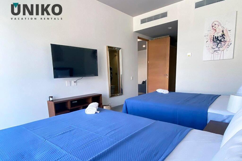 1 Block To The Beach 2Br 6Pax Rooftop Pool King Bed Playa del Carmen Exterior foto